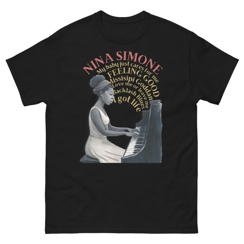Retro Jazz Soul Tribute Tee, Retro Pianist Graphic Shirt